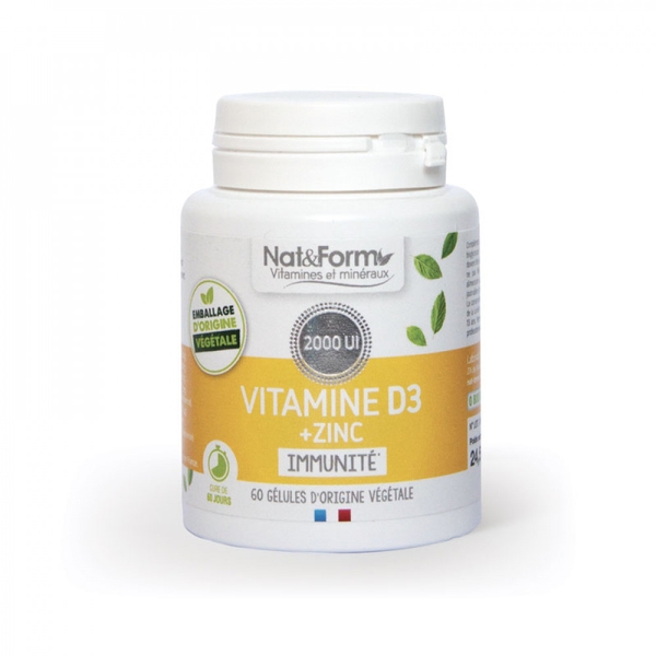 Viên uống tăng đề kháng NAT FORM VITAMINE D3 + ZINC