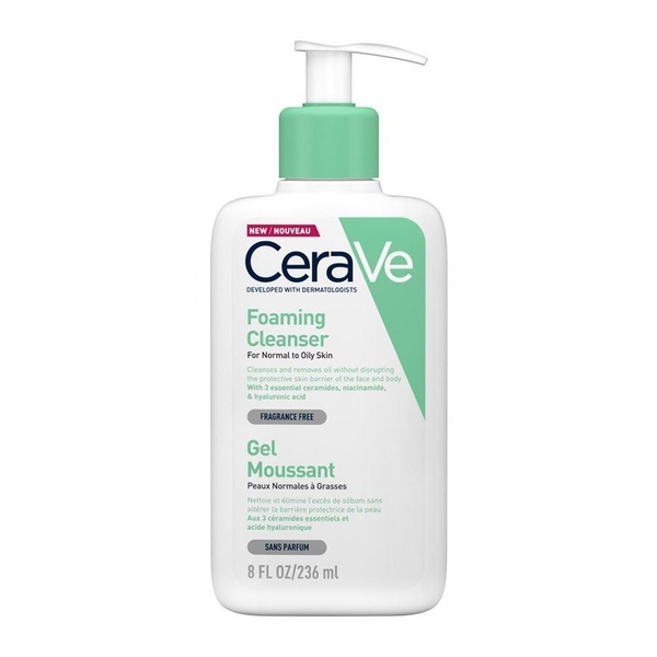 Sữa rửa mặt CeraVe Foaming Cleanser - Pháp