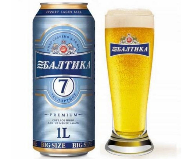 Bia Baltika số 7 (Nga) – Lon cao 1L