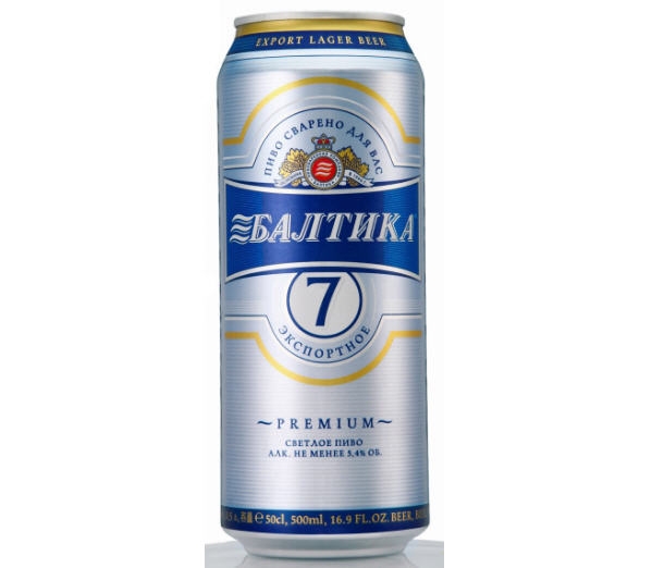 Bia Baltika số 7 (Nga) – Lon cao 50cl