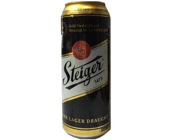 Bia Steiger đen 11° Dark Lager – lon cao 50cl