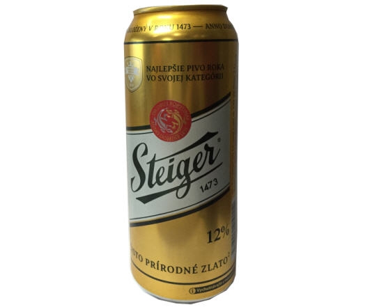 Bia Steiger vàng 12° Gold Lager – Lon cao 500ml