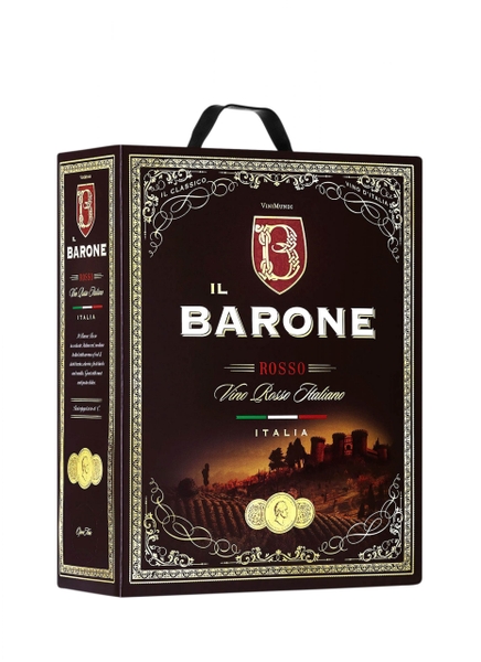 Vang bịch ngọt Ý iL Barone Rosso 3 Lít Hấp dẫn