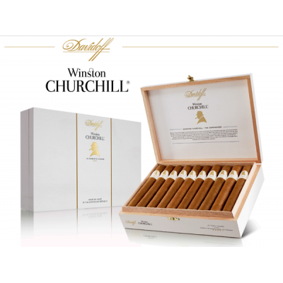 Xì Gà davidoff winston churchill petit corona hộp gỗ 20 điếu