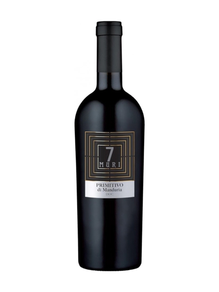 Rượu vang Ý 7 Muri Primitivo di Manduria 2020-giá rẻ