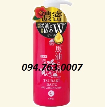 Dầu xả mỡ ngựa và dầu hoa trà 600ml
