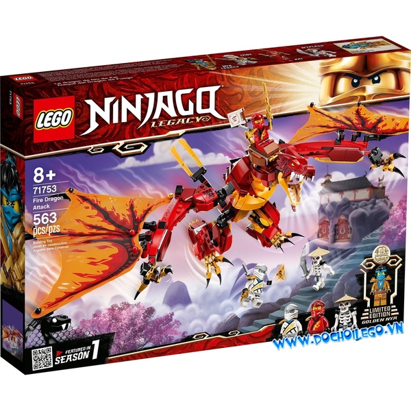 71753 Lego Ninjago Legacy Fire Dragon Attack - Rồng Phun Lửa Của Kai – Đồ Chơi  Lego