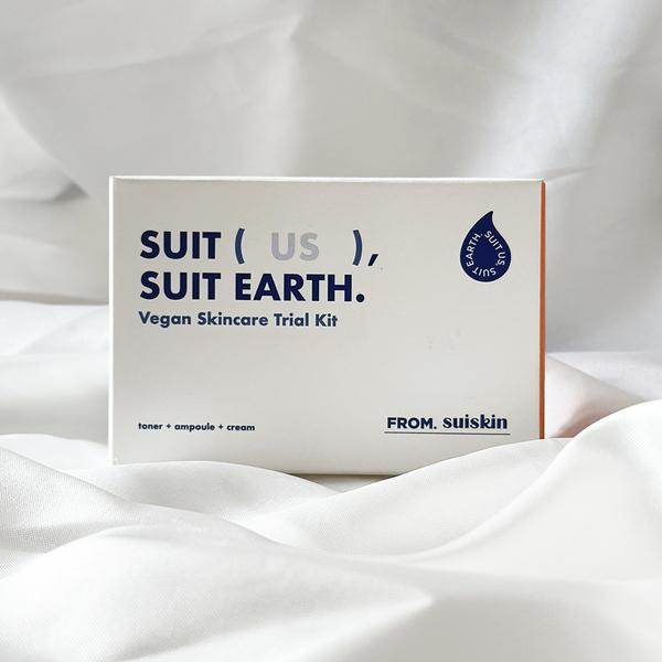 Bộ Kit Sản Phẩm Chăm Sóc Da Thuần Chay SUISKIN Vegan Skincare Trial Kit Toner - Ampoule - Cream