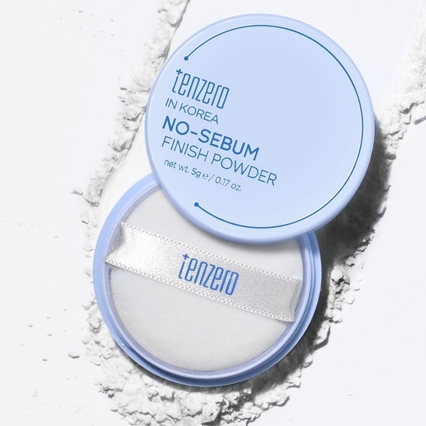 Phấn phủ kiểm soát dầu tiện lợi trang điểm Tenzero No Sebum Finish Powder 5g
