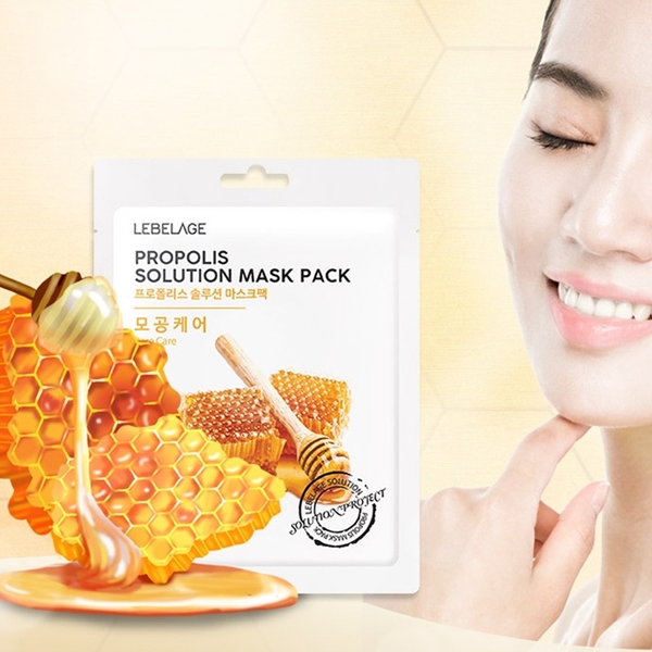 Mặt Nạ Lebelage Propolis Solution Mask Pack Pore Care Chiết Xuất Mật Ong 25g