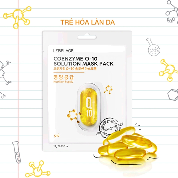 Mặt Nạ LEBELAGE Dưỡng Da Bổ Sung Coenzyme Q-10 25g
