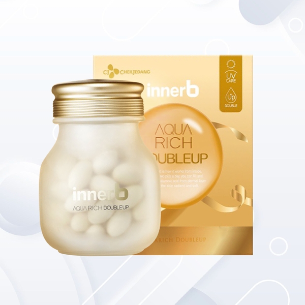 [PHIÊN BẢN NÂNG CẤP] Thực phẩm bảo vệ sức khỏe INNERB AQUA RICH DOUBLEUP(giữ ẩm da sáng mịn từ AxitHyaluronic) 70 viên