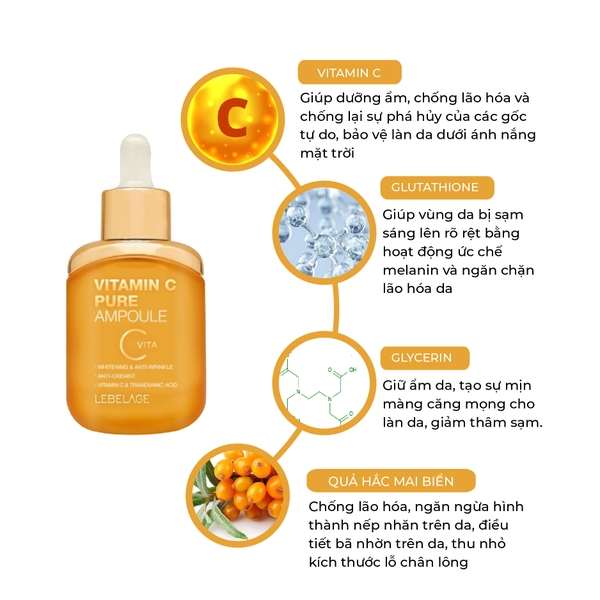 Tinh chất Lebelage Vitamin C Pure Ampoule 35ml