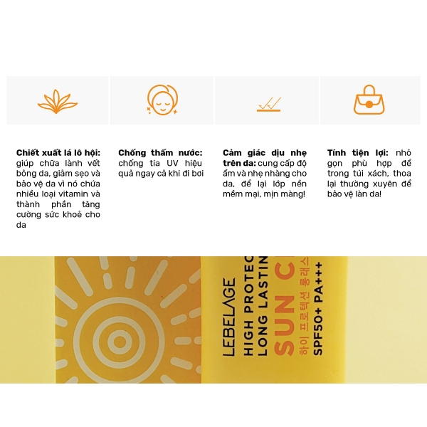 Kem Chống Nắng Lebelage High Protection Extreme Sun Cream Spf50 Pa 30ml