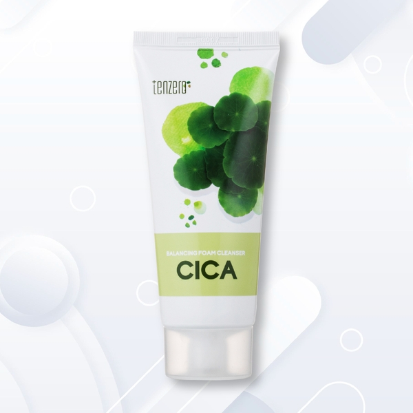 Sữa rửa mặt rau má TENZERO BALANCING FOAM CLEANSER CICA 100ML