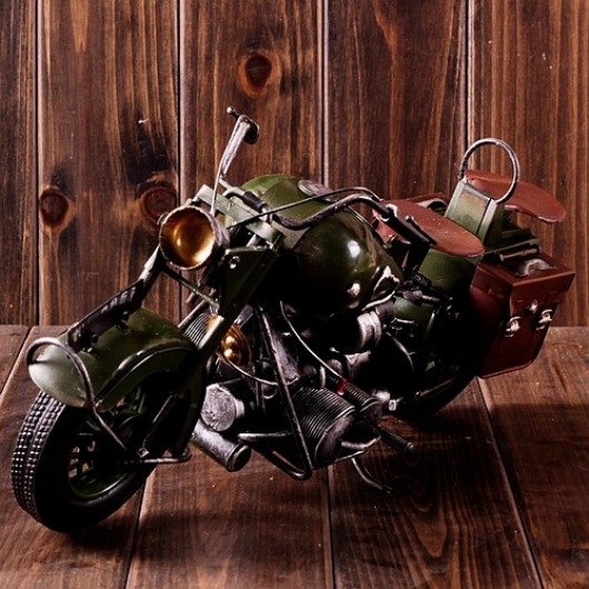 Xe mô tô mô hình Green Ghost Rider Cổ & Cũ Gift