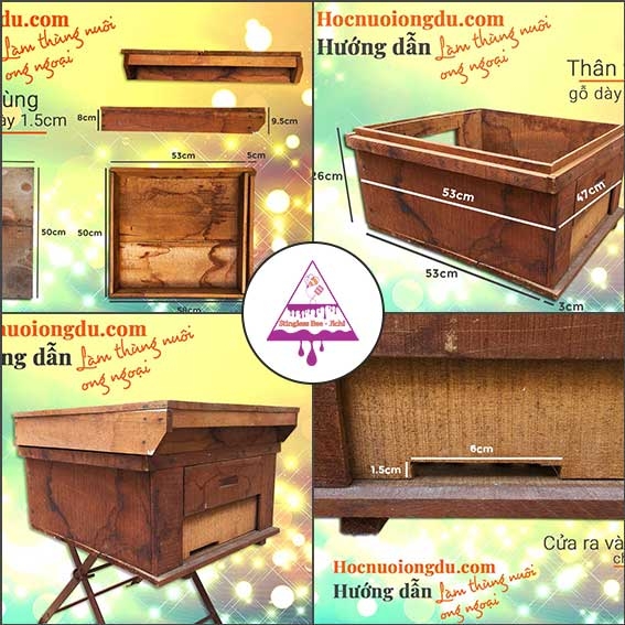 Thùng Ong Ý Cấu Tạo Chi Tiết Thùng Ong Bằng HÌNH ẢNH