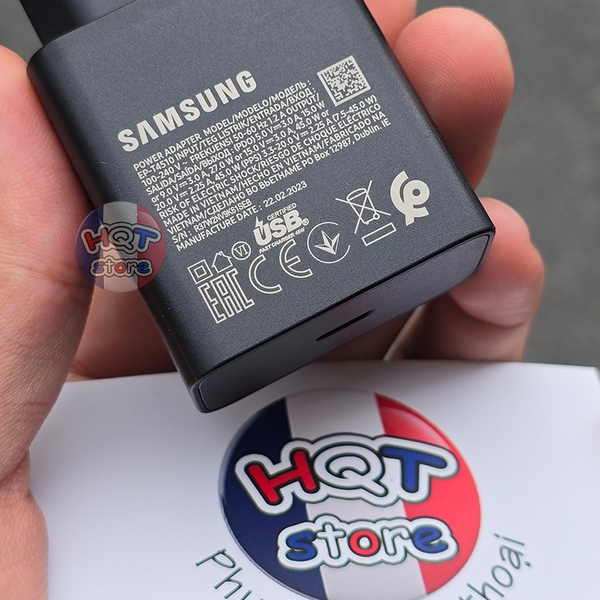 Bộ sạc nhanh Samsung 45W PD Power Adapter EP-T4510 Fullbox Củ Cáp 1.8m