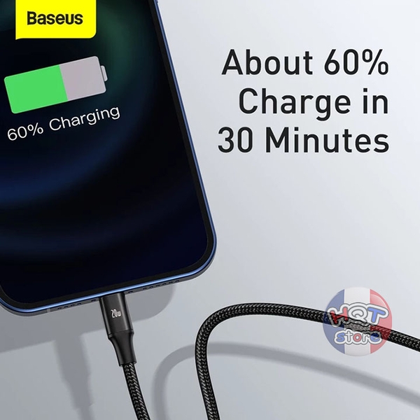 Cáp sạc đa năng 3 in 1 Baseus Rapid Series USB C Lightning MicroUSB
