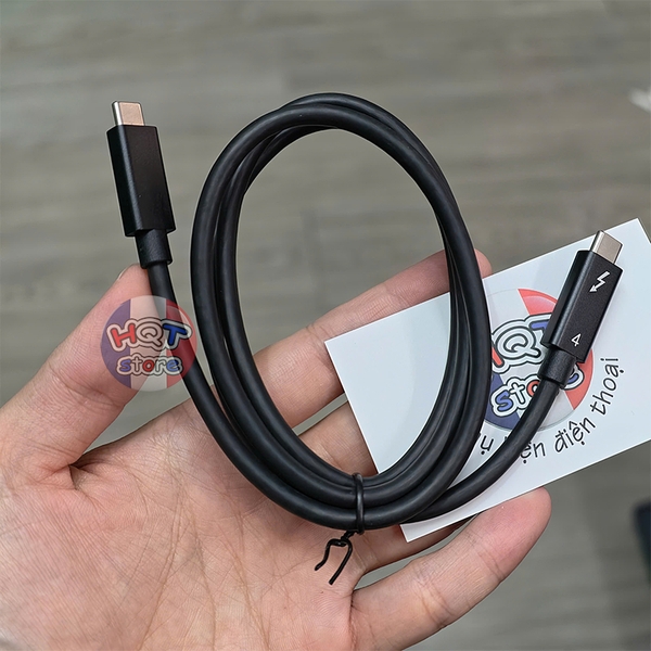 Cáp C to C chuẩn Thunderbolt 4 240W 40Gbps truyền hình ảnh 4K 8K 80cm