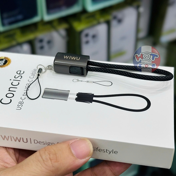 Cáp sạc ngắn 15cm WIWU Concise 30W 60W Wi-C040 C to Lightning / C to C