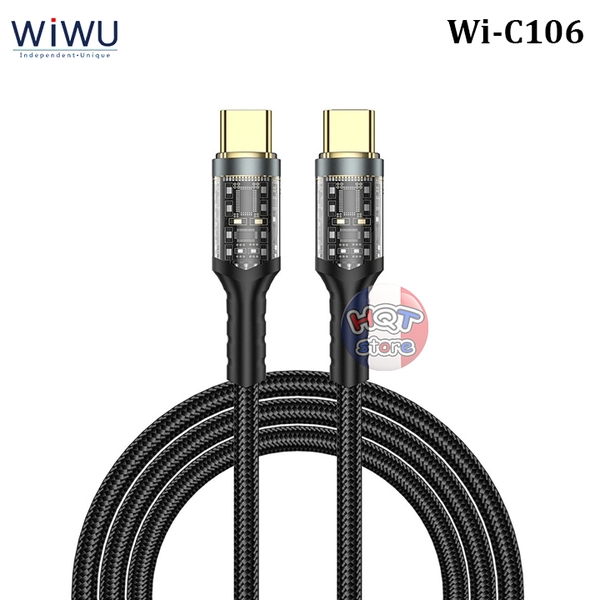 Cáp sạc nhanh 100W C to C WiWU Geek Series Wi-C106 Fast Charging Cable