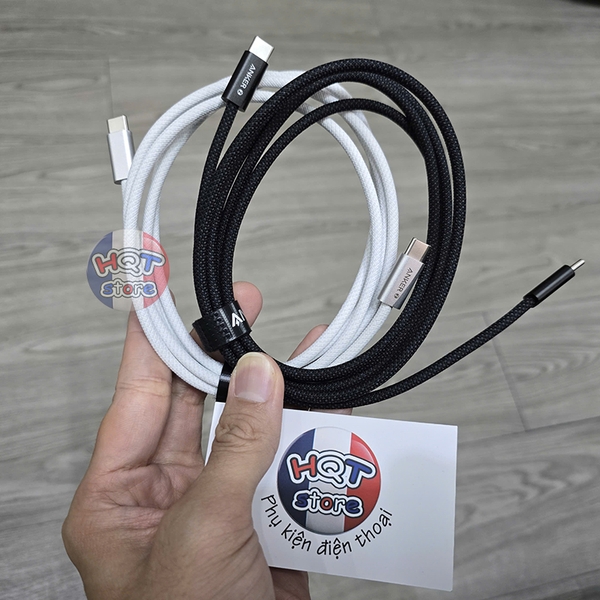 Cáp sạc nhanh C to C 240W ANKER ZOLO A8060 1.5m dây dù chống đứt gãy