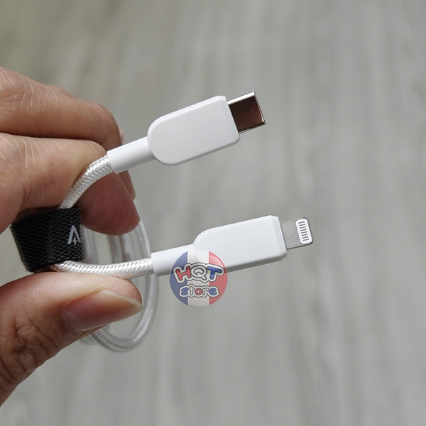 Cáp sạc nhanh C to L ANKER Braided A81A5 / A81A6 dây dù chống đứt gãy