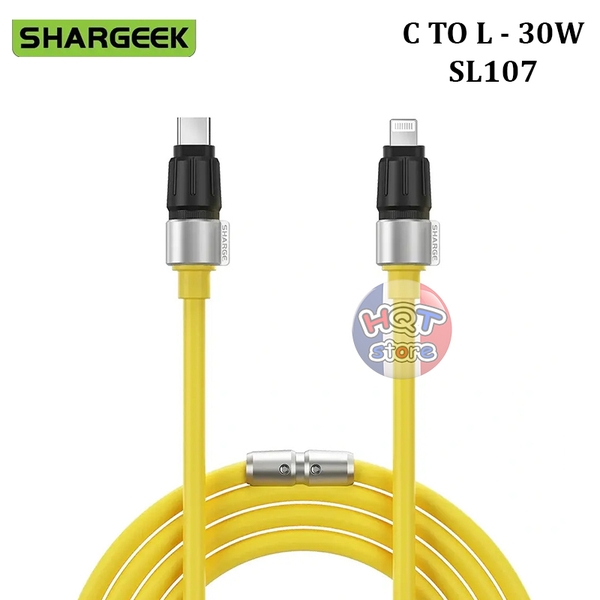 Cáp sạc nhanh C to Lightning Shargeek Phantom Series SL107 dài 1.2m