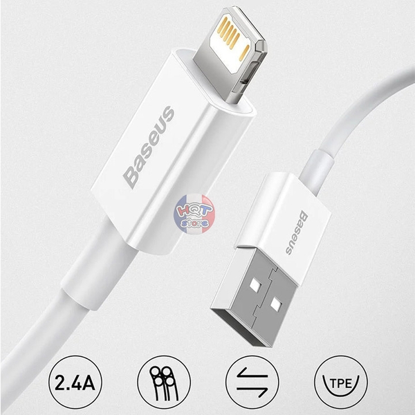 Cáp sạc nhanh USB-A to Lightning Baseus Superior Series 2.4A