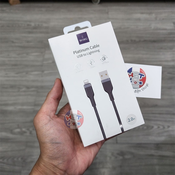 Cáp sạc nhanh USB-A to Lightning WiWU Platinum Data Cable PT01