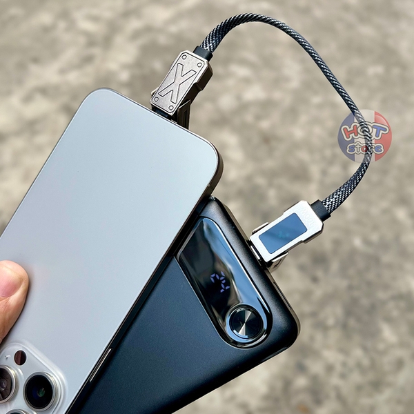 Cáp sạc nhanh WIWU Titan 100W 4in1 Wi-C039 C Lightning USB 150cm 15cm
