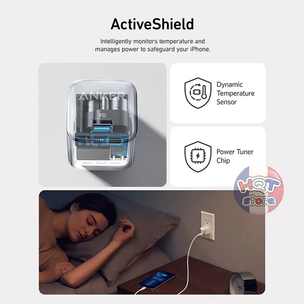 Combo bộ củ cáp sạc nhanh Anker 511 Charger Nano Pro 20W A2638 + A8632