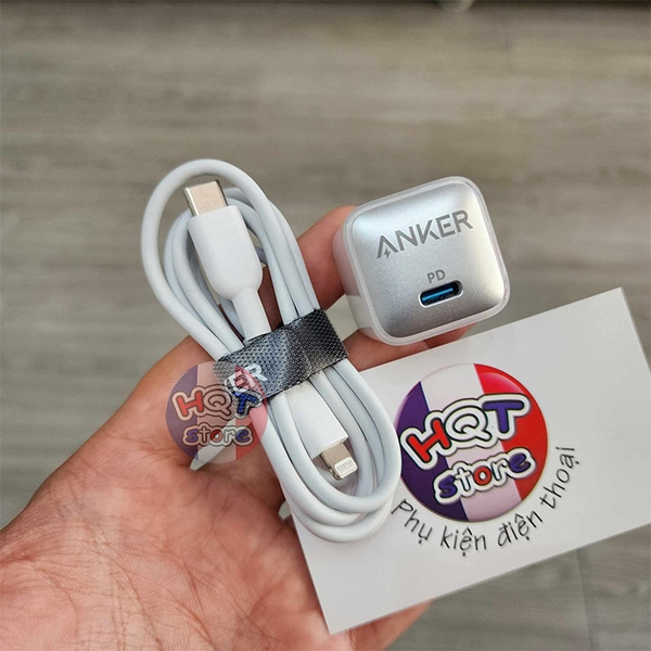 Combo bộ củ cáp sạc nhanh Anker 511 Charger Nano Pro 20W A2638 + A8632