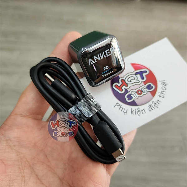 Combo bộ củ cáp sạc nhanh Anker 511 Charger Nano Pro 20W A2638 + A8632