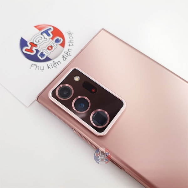 Combo kính cường lực và viền bảo vệ Camera Note 20 bằng kim loại