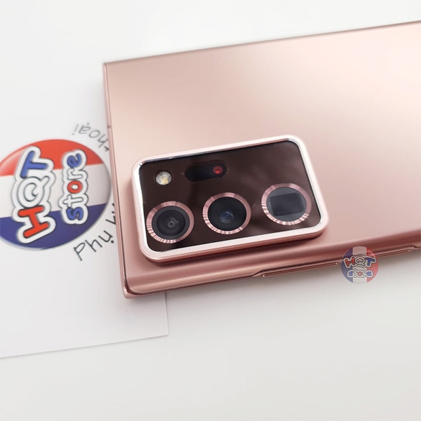 Combo kính cường lực và viền bảo vệ Camera Note 20 bằng kim loại
