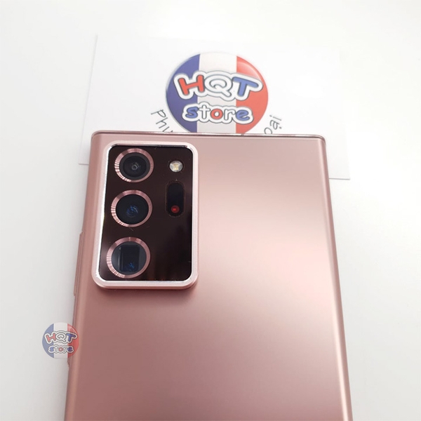 Combo kính cường lực và viền bảo vệ Camera Note 20 bằng kim loại