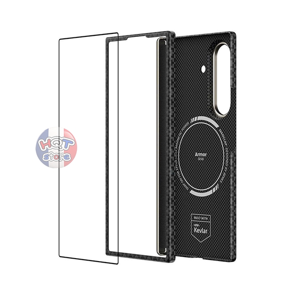 Combo kính ốp carbon Benks ArmorGrid ArmorAir Case Samsung Z Fold 7