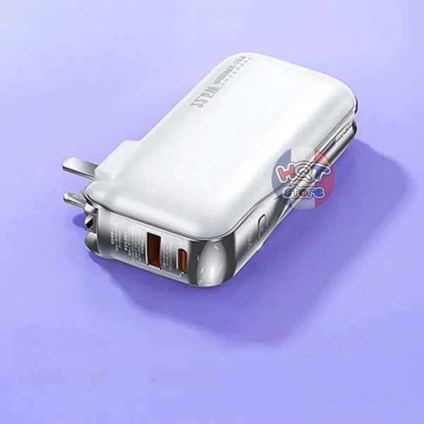 Củ sạc kiêm sạc dự phòng Remax Glory RPP-532 10000 mah PD 20W QC 22.5W