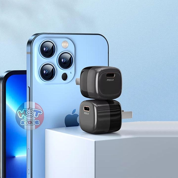 Củ sạc nhanh PD 20W WiWU Mini TP08 Fast Charger siêu nhỏ gọn