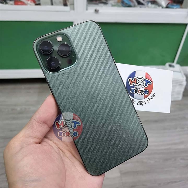 Dán decal vân carbon mặt lưng cho IPhone 13 Pro Max 13 Pro 13 13 Mini