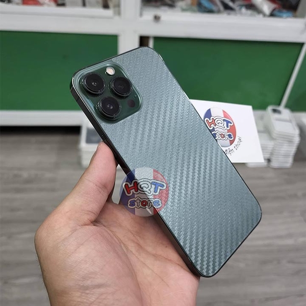 Dán decal vân carbon mặt lưng cho IPhone 13 Pro Max 13 Pro 13 13 Mini