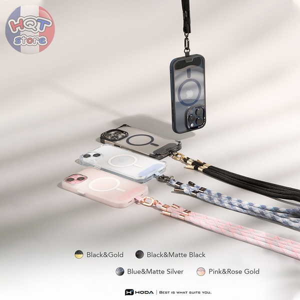 Dây đeo cổ điện thoại Hoda Adjustable Phone Lanyard rãnh tay