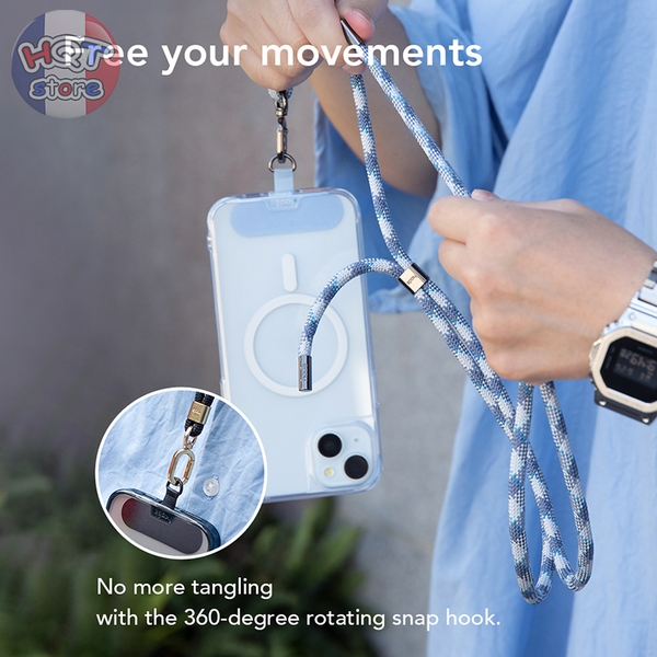 Dây đeo cổ điện thoại Hoda Adjustable Phone Lanyard rãnh tay