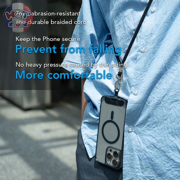 Dây đeo cổ điện thoại Hoda Adjustable Phone Lanyard rãnh tay