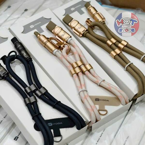Dây đeo kiêm cáp sạc Hoda 65W All in 1 Quick Charging Cable Lanyard