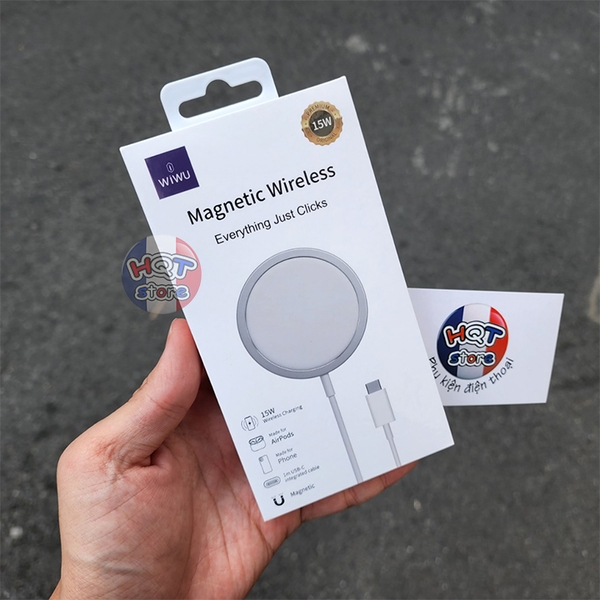 Đế sạc không dây Magsafe WiWU Magnetic Wireless Charger M5 15W