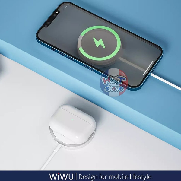 Đế sạc không dây Magsafe WiWU Magnetic Wireless Charger M5 15W