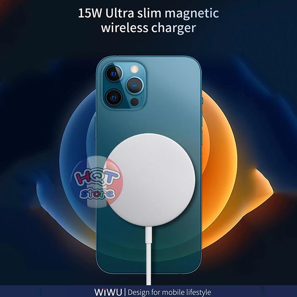 Đế sạc không dây Magsafe WiWU Magnetic Wireless Charger M5 15W